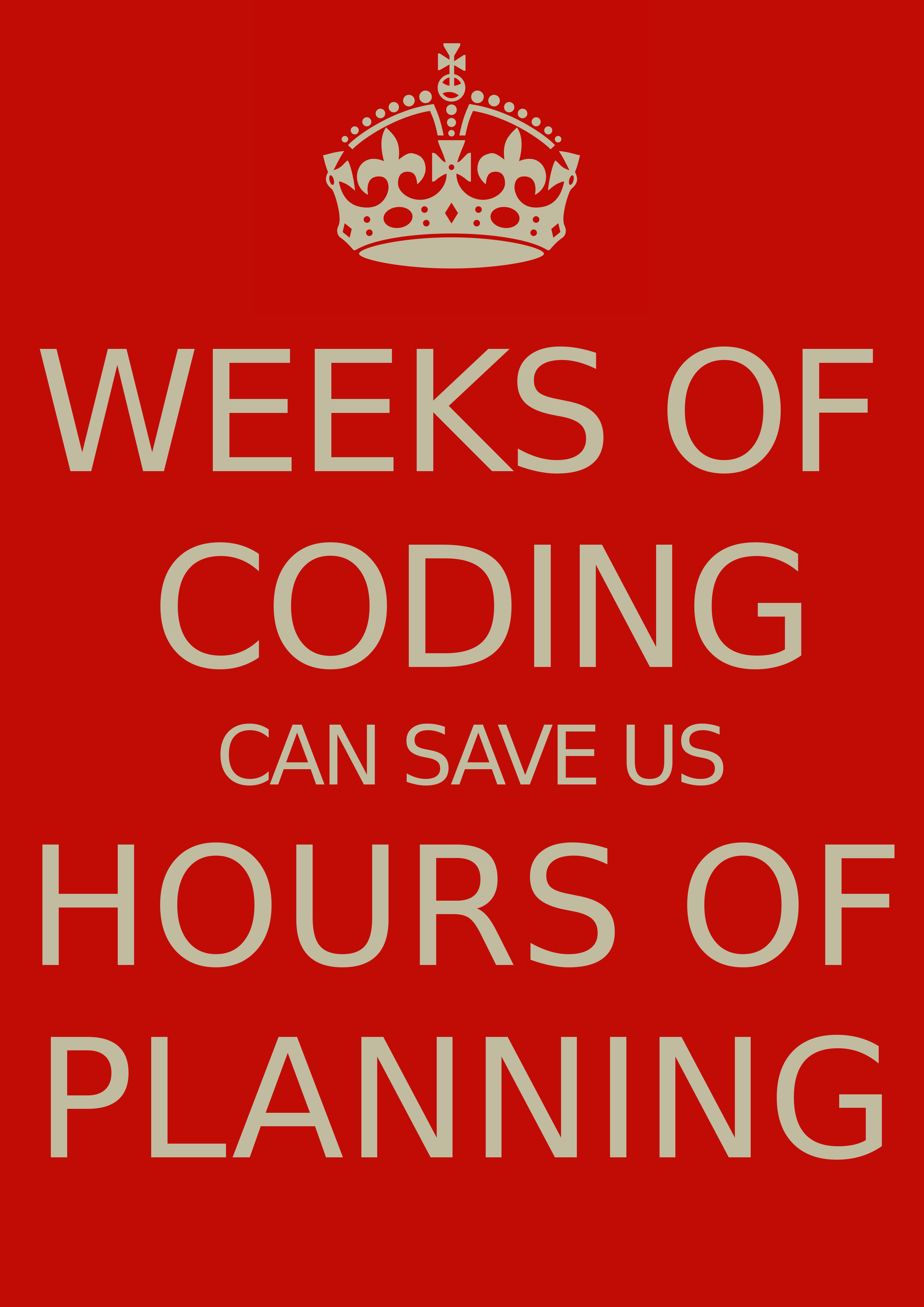 keep calm and keep coding